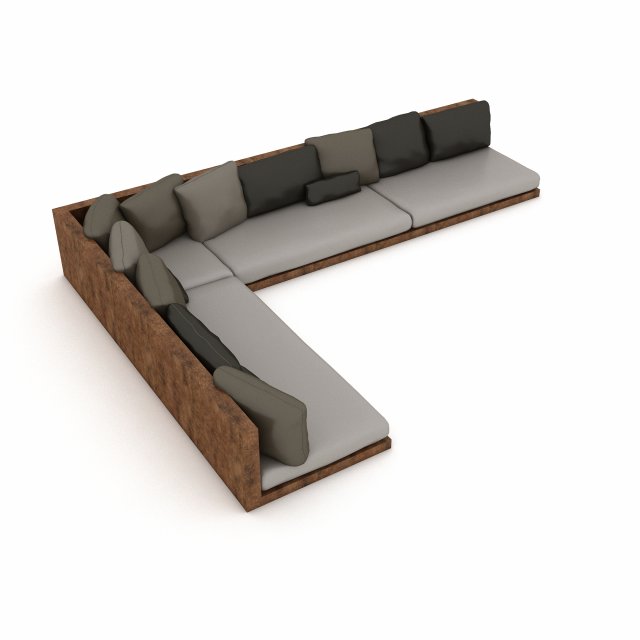 Corner seat 05 model 3D 模型 .c4d .max .obj .3ds .fbx .stl .blend 