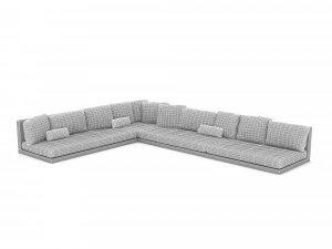 Corner seat 05 model 3D Model