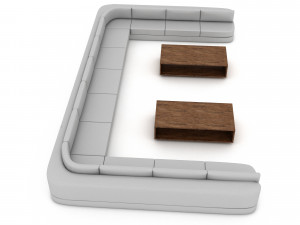 3D sofa 08 Modelo 3D