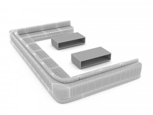 3D sofa 08 Modelo 3D