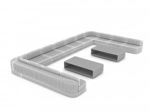 3D sofa 08 3D Model