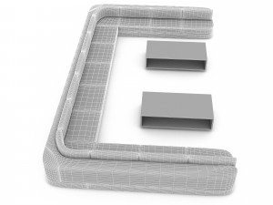 3D sofa 08 Modelo 3D