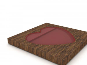 3D jakuzi model hearth model 3D Model