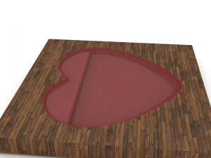 3D jakuzi model hearth model 3D Model