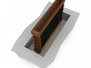 3d bar model 03 3D Model