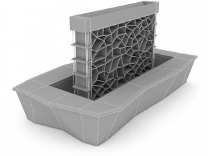 3d bar model 03 3D Model