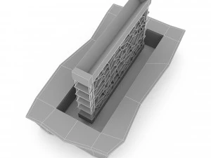 3d bar model 03 3D Model