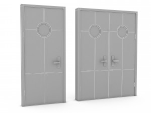 3D ship door 3D Model