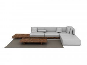 3D corner seat 07 3D Модель