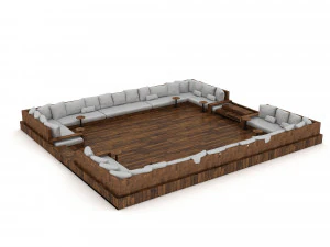 Feuerstelle 05 3D 3D Modell