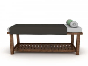 마사지 침대 3D 모델