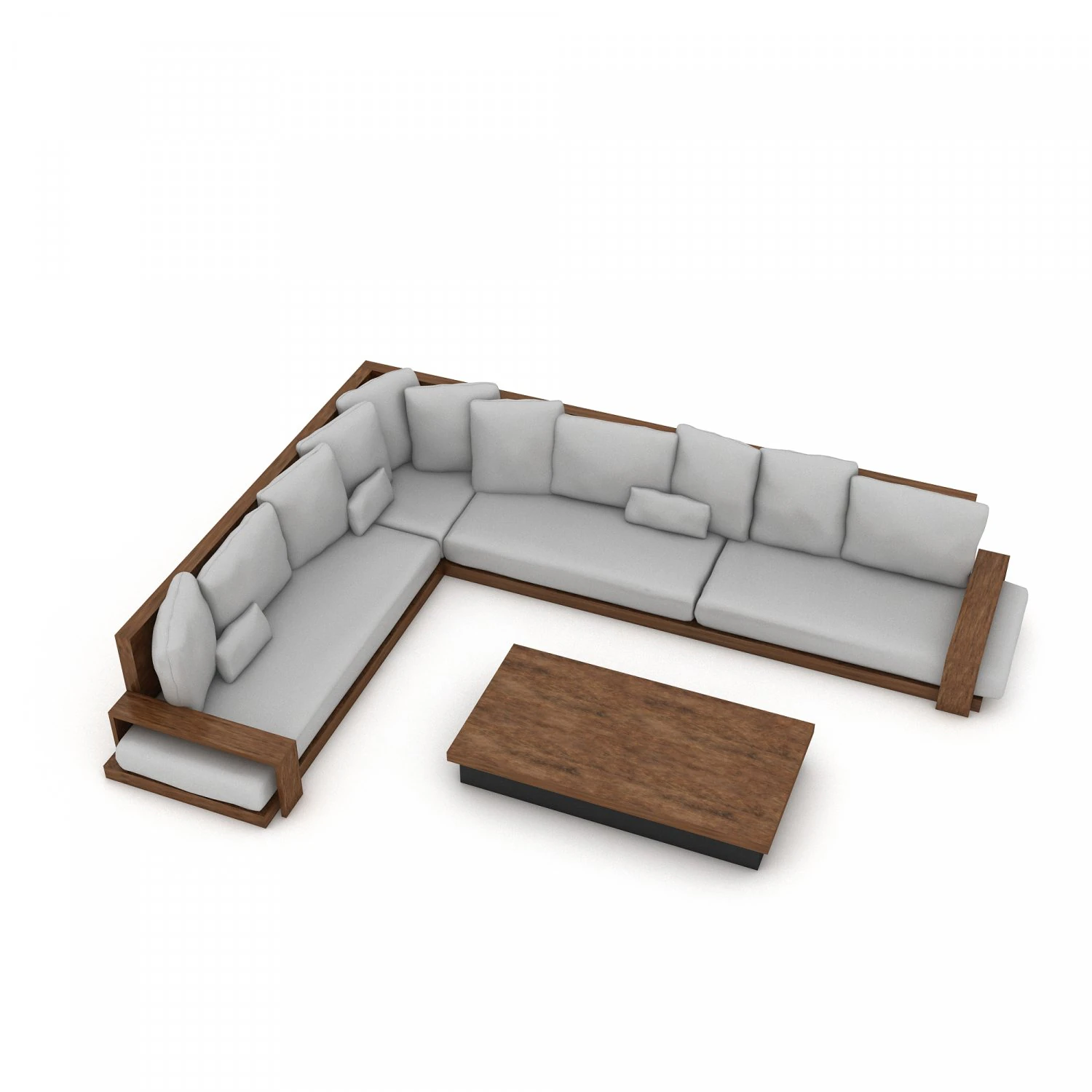 3D corner seat 09 3D Model .c4d .max .obj .3ds .fbx .stl .blend