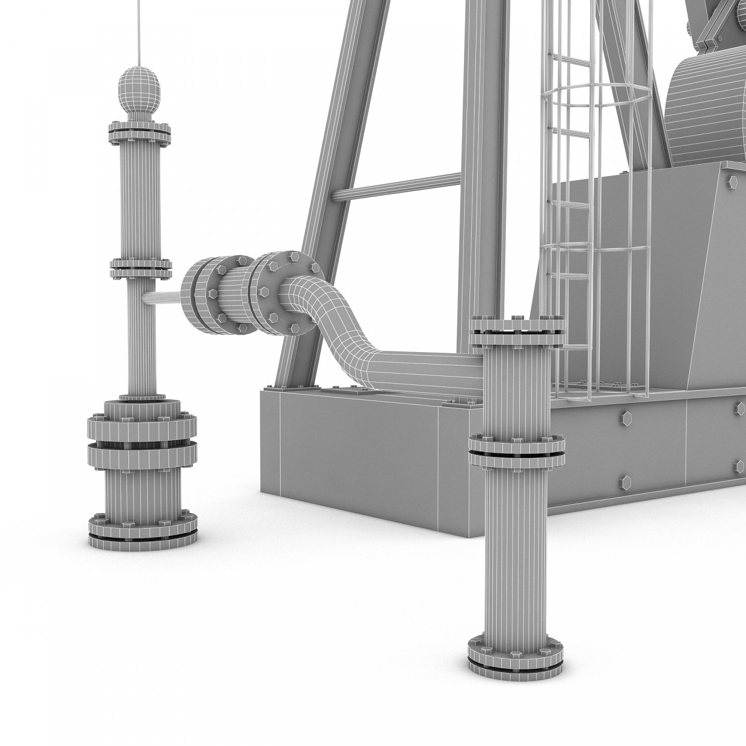 Oil Pump 3D Model in Environment 3DExport