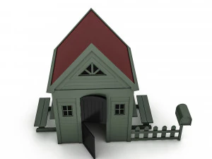 Toy garden house 3D Model