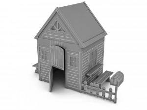 Toy garden house 3D Model