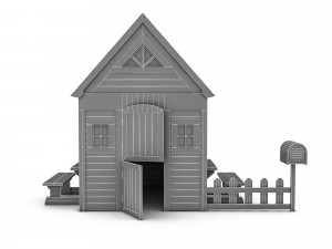 Toy garden house 3D Модель