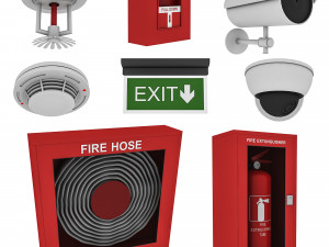 Security System Collection 3D Модель