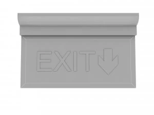Exit sign low poly model 3D Model
