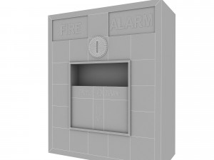 3D fire alarm model 3D Model
