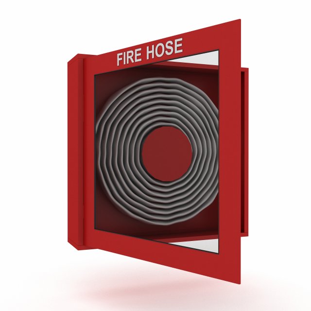 Fire hose model Model 3D .c4d .max .obj .3ds .fbx .stl .blend 