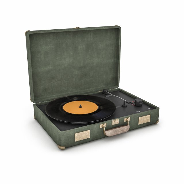 turntables model Modèle 3D .c4d .max .obj .3ds .fbx .stl .blend 