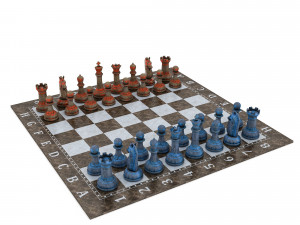 Chess realistic 3D Model