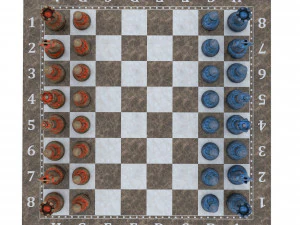 Chess realistic 3D Model