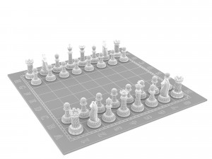 Chess realistic 3D Model