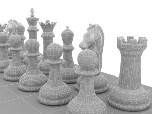 Chess realistic 3D Model