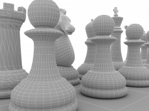 Chess realistic 3D Model