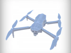 3D old drone 3D Model