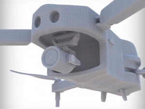 3D old drone 3D Model