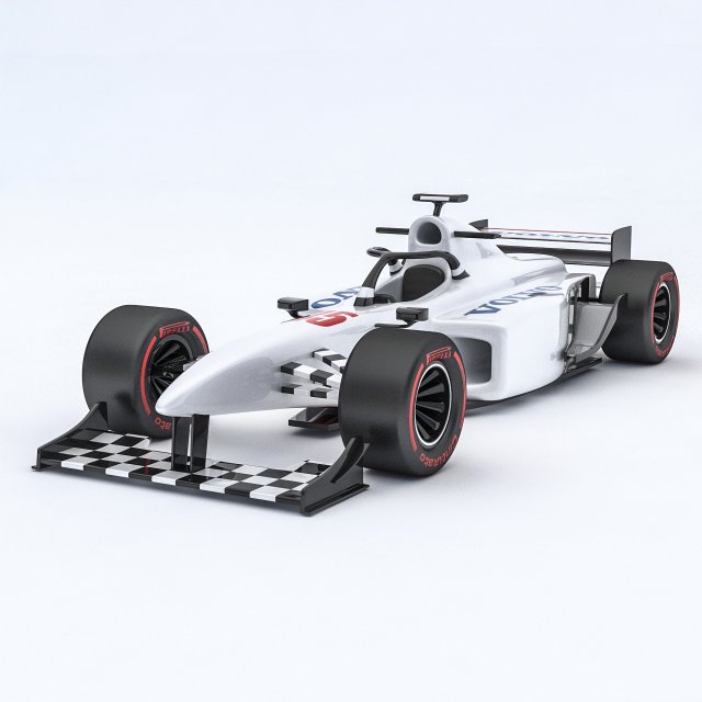 3D Formula 1 car model 10 3D 모델 .c4d .max .obj .3ds .fbx .stl .blend 