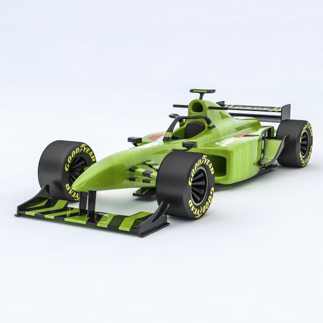 Formula 1 car model 08 Modello 3D .c4d .max .obj .3ds .fbx .stl .blend