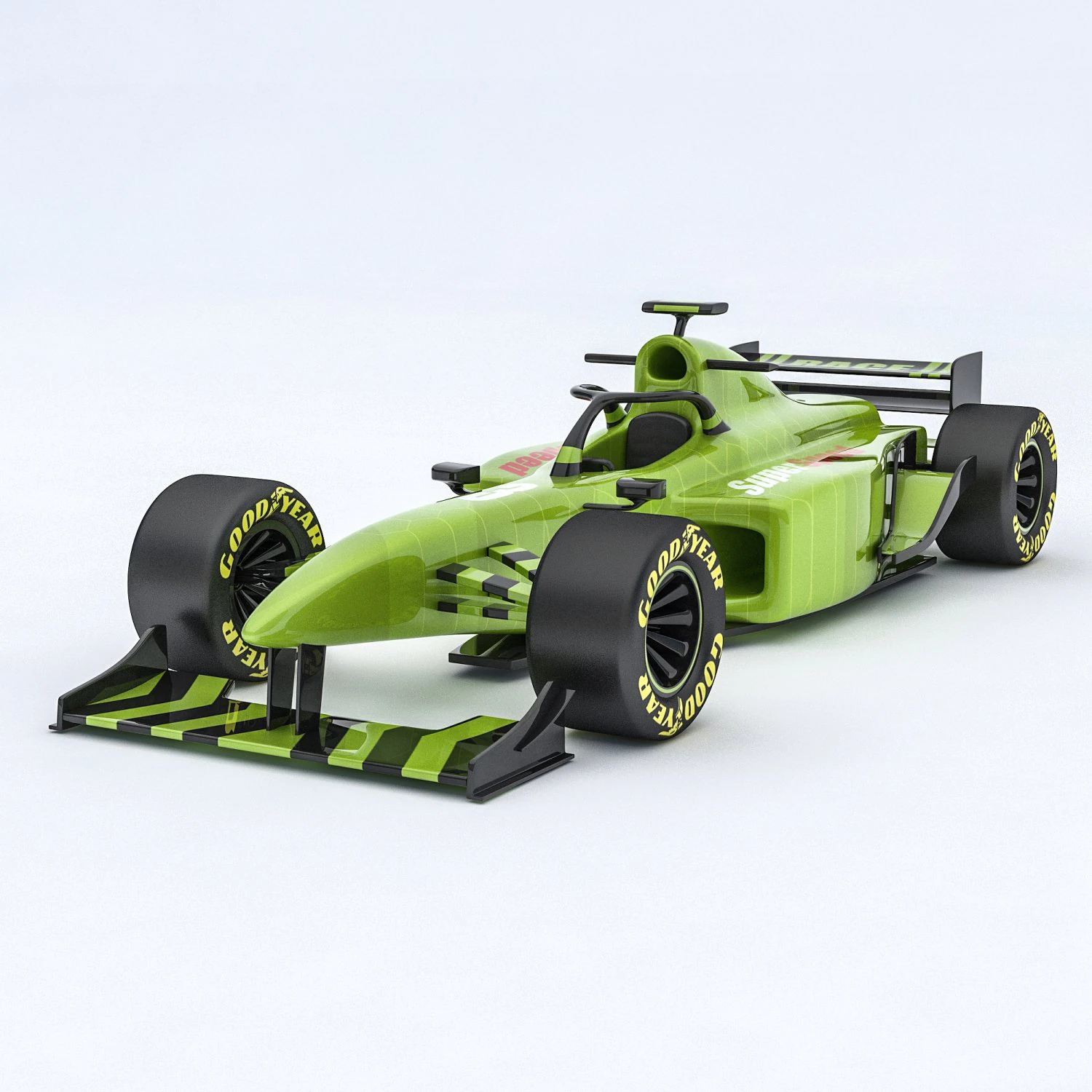 Formula 1 car model 08 3D Model .c4d .max .obj .3ds .fbx .stl .blend