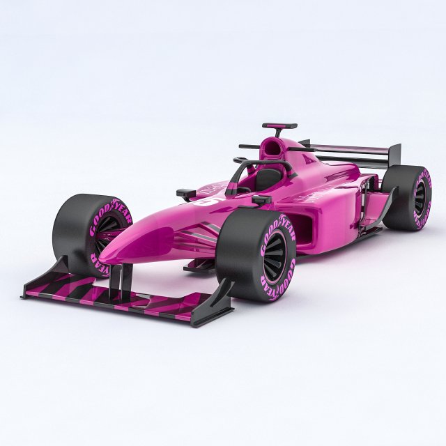 Formula 1 car model 07 3D Model .c4d .max .obj .3ds .fbx .stl .blend 