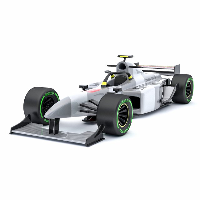 3D Formula 1 car model 04 Modelo 3D .c4d .max .obj .3ds .fbx .stl .blend 