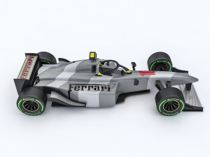 3D Formula 1 car model 04 Modelo 3D