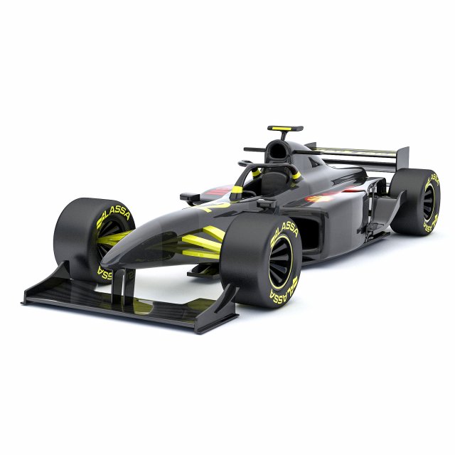 Ormula 1 car model 03 Model 3D .c4d .max .obj .3ds .fbx .stl .blend