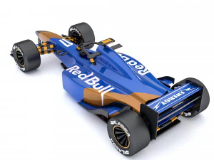 3D Formula 1 car model 02 3D Model