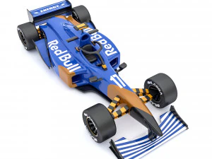 3D Formula 1 car model 02 3D Model