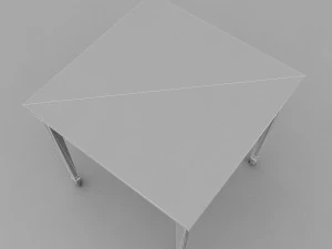 Old wooden table model 3D Model