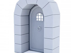 Old castle gate model 3D Model