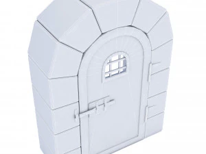 Old castle gate model 3D Model