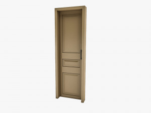 3D Wooden Door Basic 3D Model