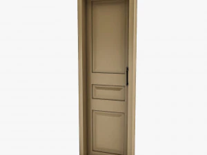 3D Wooden Door Basic 3D Model