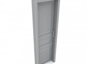 3D Wooden Door Basic 3D Model