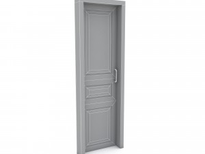 3D Wooden Door Basic Modelo 3D