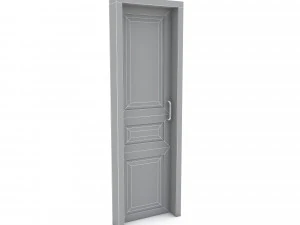 3D Wooden Door Basic 3D Model