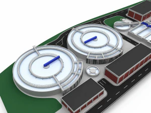 3D Treatment plant 3D Model